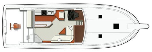 Bertram 540 Galley Plan