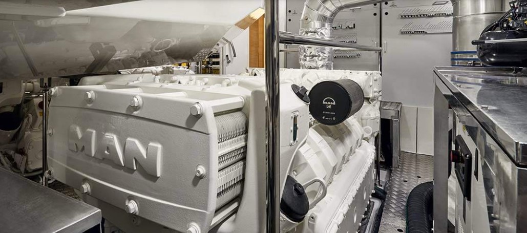 Monte Carlo Yachts 80 engine room