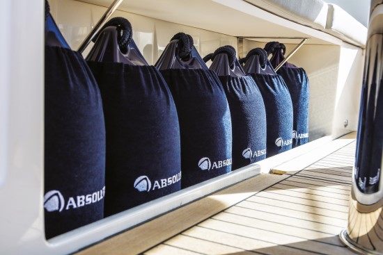 Absolute 58 Fly fender storage