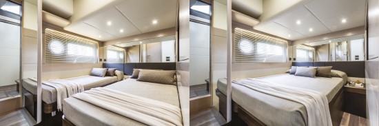 Absolute 58 Fly twin berths