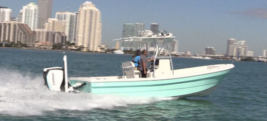 Andros Boatworks Tarpon 26 running shot