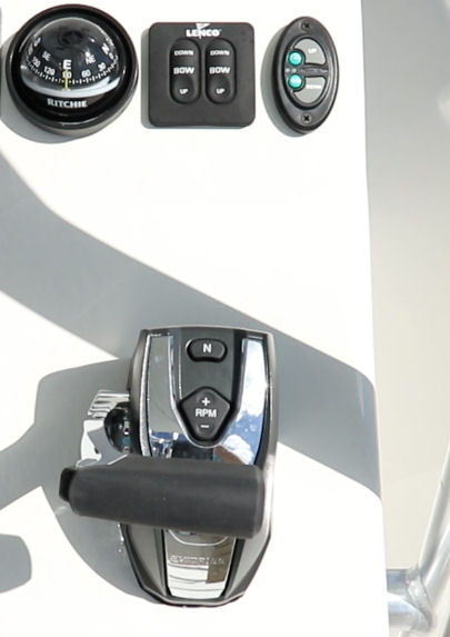 Andros Boatworks Tarpon 26 shift throttle