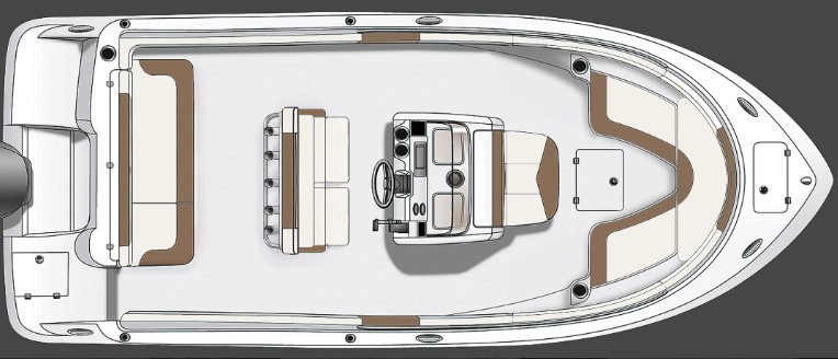 Why is the Wheel of the Robalo R222EX in the Center