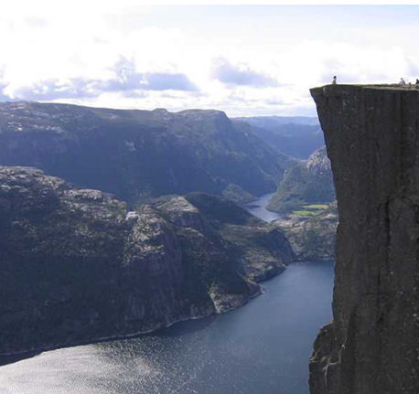 Preikestolen, Lysefjorden, near Stravanger, Norway.