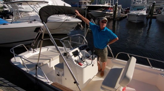 Boston Whaler 150 Montauk Optional Bimini Top