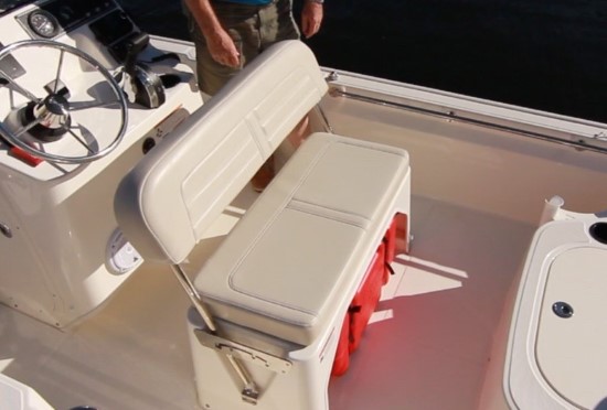 Boston Whaler 150 Montauk Backrest Position 4