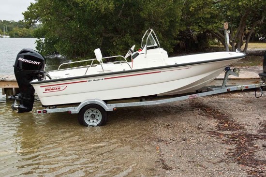 Boston Whaler 150 Montauk Galvanized Trailer