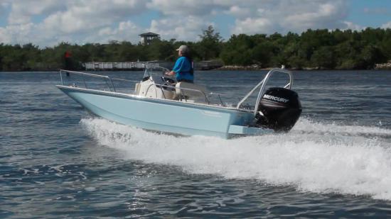 Boston Whaler 170 Montauk running