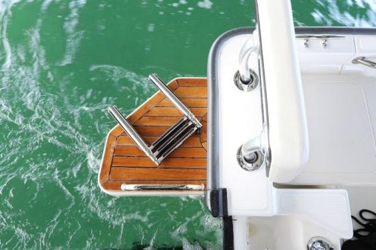 Boston Whaler 170 Montauk swim platform