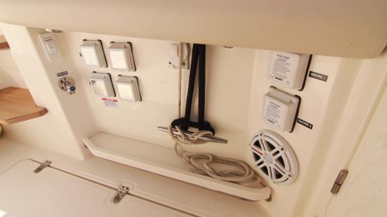 Boston Whaler 350 Realm bulwarks