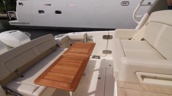 Boston Whaler 350 Realm cockpit table