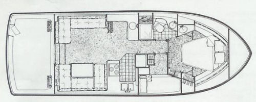 Carver 36 Mariner Interior