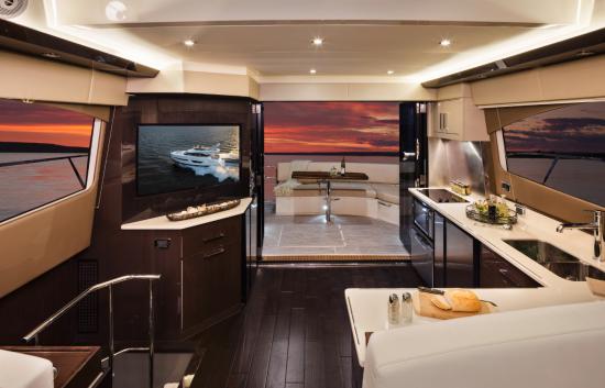 Carver C52 Command Bridge open galley