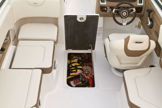 Chaparral 227 SSX in floor hatch