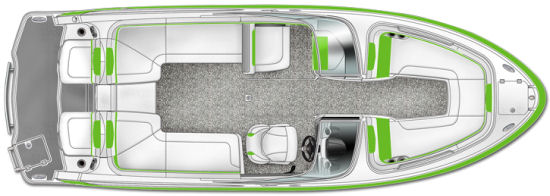 Chaparral 243 VRX wraparound seating