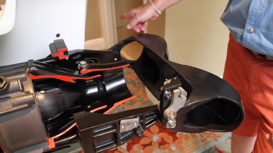 Chaparral 243 VRX jet nozzle