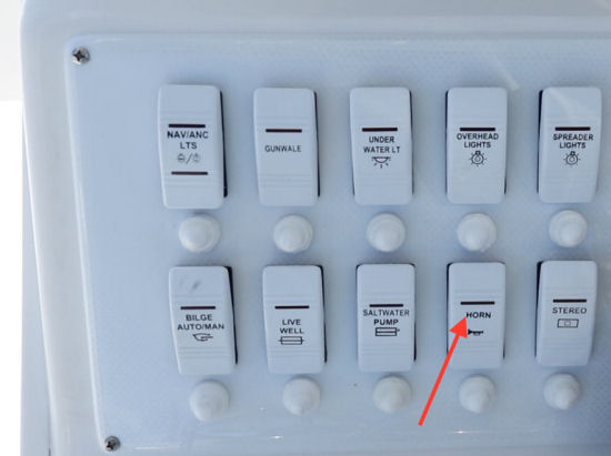 Dusky 252 Open Fisherman accessory switches