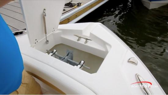 EdgeWater 230CC foredeck anchor