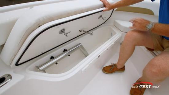 EdgeWater 230CC stowage