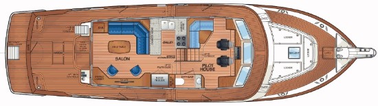 Fleming 58 main deck layout