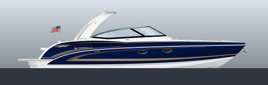 Formula 330 Crossover Bowrider flagship graphic option