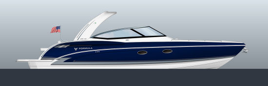 Formula 330 Crossover Bowrider flagship graphics choices