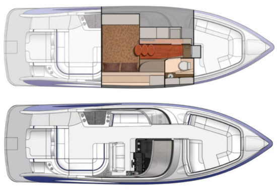 Formula 350 FX CBR floor plan