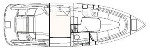 Formula 350 Sun Sport Floor Plan