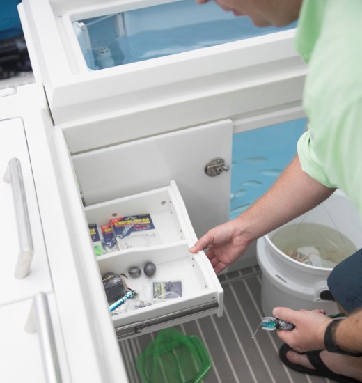 Formula 430 All Sport Crossover tackle drawer