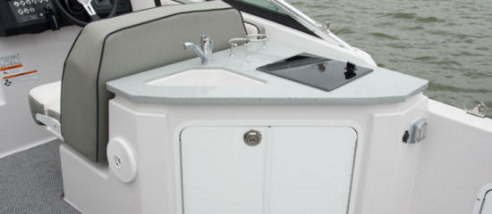 Four Winns Vista V255 cockpit galley