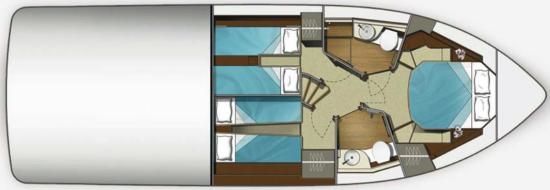 Galeon 420 Fly layout