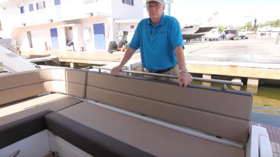 Galeon 420 Fly bench seat