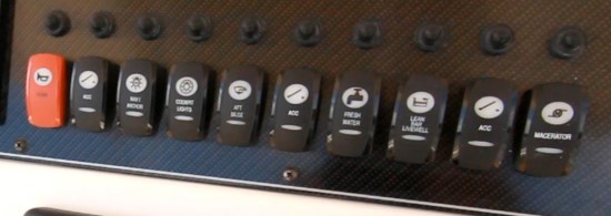 Grady-White Fisherman 216 switches