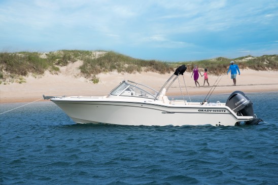 Grady-White Freedom 235 beached