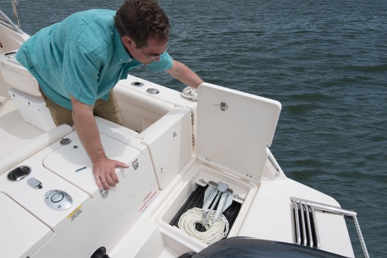 Grady-White Freedom 235 platform storage