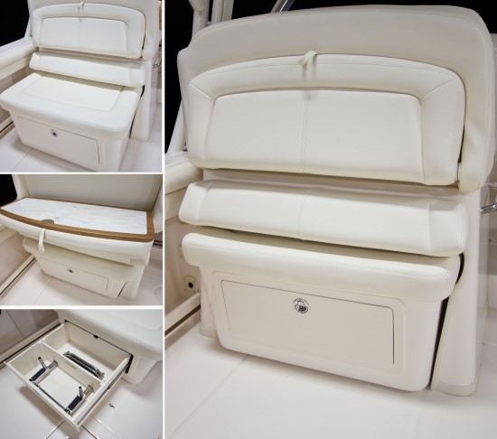 Grady-White Freedom 335 cockpit bench