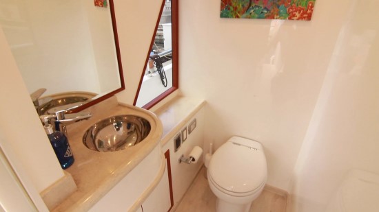 Hampton Yachts Endurance 720 Skylounge LRC day head