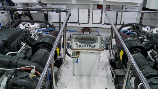 Hargrave 116 Raised Pilothouse engine room