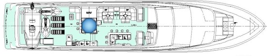 Hargrave 116 Raised Pilothouse floor plan