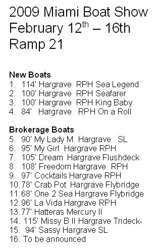 Hargrave Line Up