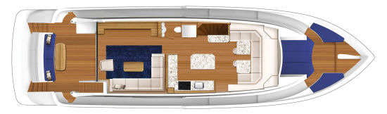 Hatteras 70 Motor Yacht layout