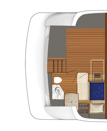 Hatteras 70 Motor Yacht single stateroom