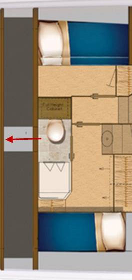 Hatteras GT 70 crew layout
