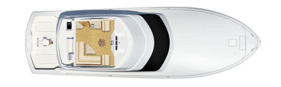 Hatteras GT 70 optional third layout