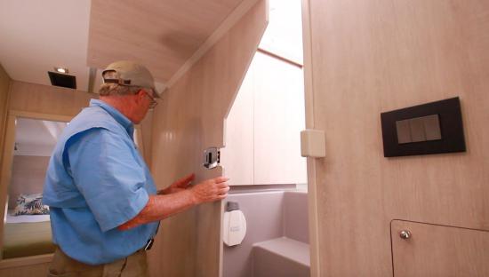 Leopard 43 PC companionway