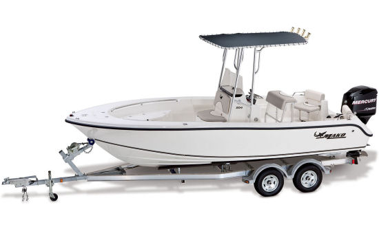Mako 204 CC boat with trailer