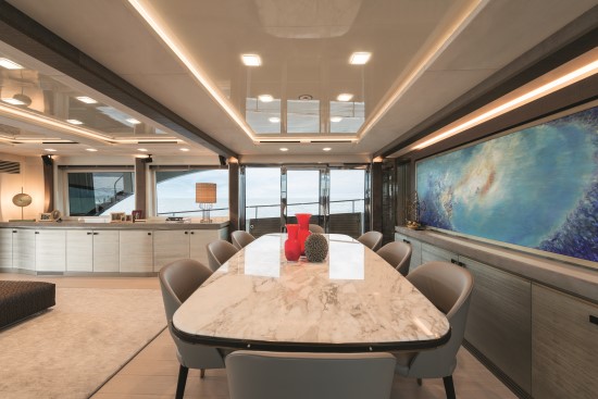 Monte Carlo Yachts 96 side passage