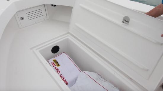 Ocean Runner 29 Center Console locker