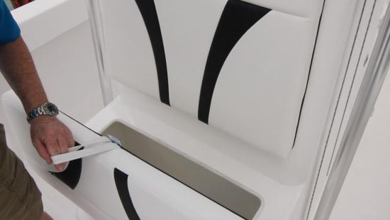 Ocean Runner 29 Center Console storage