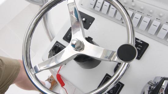 Ocean Runner 29 Center Console wheel